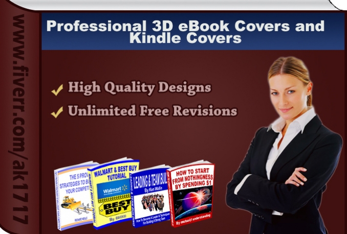 design a professional eBook cover or kindle cover