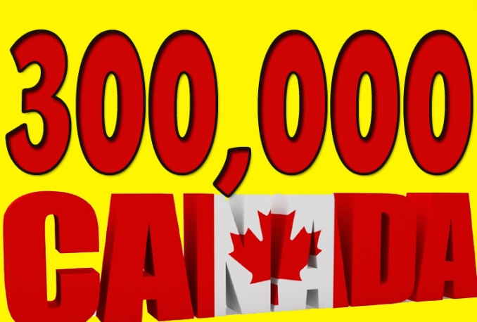 Give you 300,000 Guaranteed CANADIAN Visitors to your site with proofs