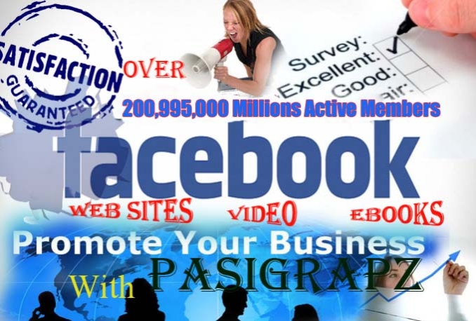 Promote your site Or Anything with 200,998,608 (200 MILLIONS)  Active facebook fans