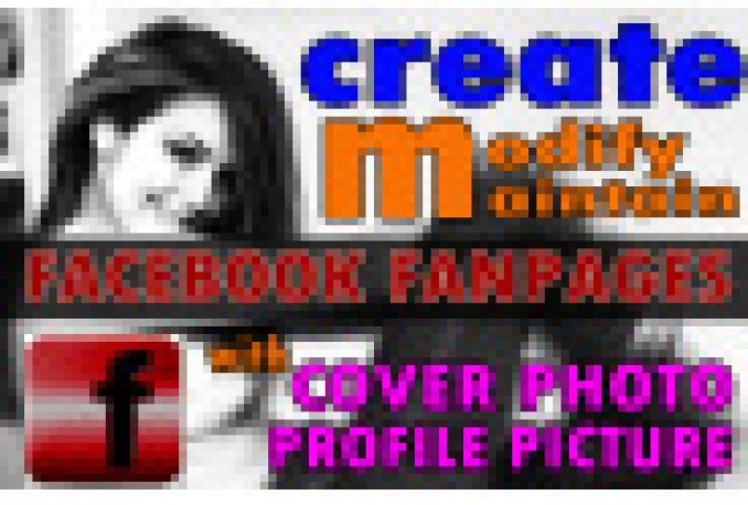 make a facebook fan page for your business or website with cover photo 