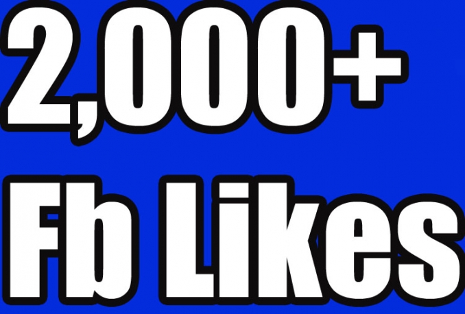 2,000+FACEBOOK *FAN PAGE LIKES* Fast & NON DROP*